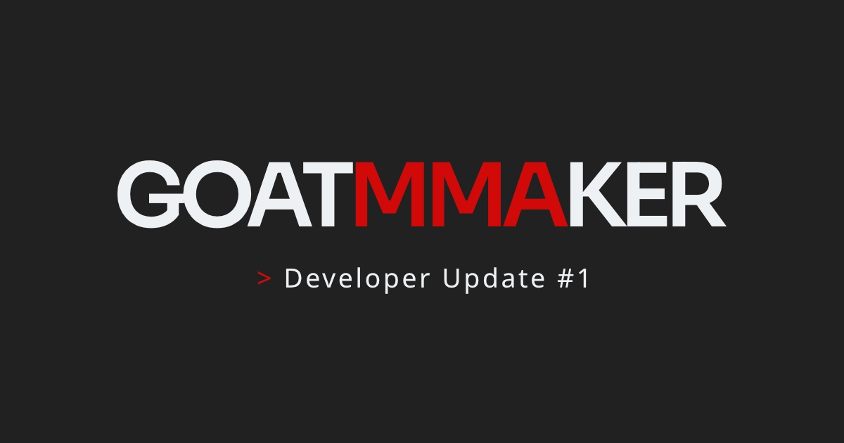 Featured illustration for GOATMMAKER Developer Update #1